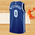 Camiseta Los Angeles Lakers Russell Westbrook NO 0 Classic 2021-2022 Azul