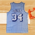 Camiseta Los Angeles Lakers Shaquille O'Neal NO 34 Mitchell & Ness 1996-97 Azul Blanco