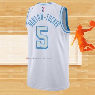 Camiseta Los Angeles Lakers Talen Horton-Tucker NO 5 Ciudad 2021-22 Blanco