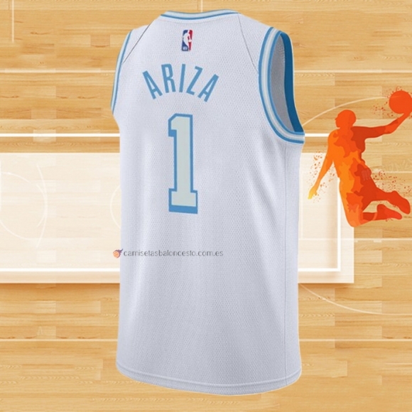 Camiseta Los Angeles Lakers Trevor Ariza NO 1 Ciudad 2021-22 Blanco