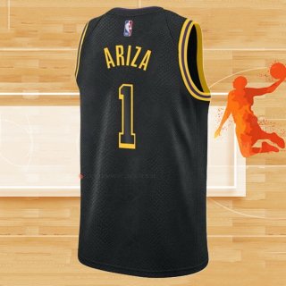 Camiseta Los Angeles Lakers Trevor Ariza NO 1 Mamba 2021-22 Negro