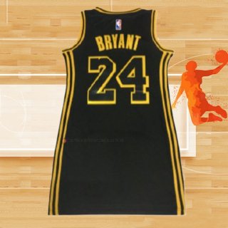 Camiseta Mujer Los Angeles Lakers Kobe Bryant NO 24 Negro