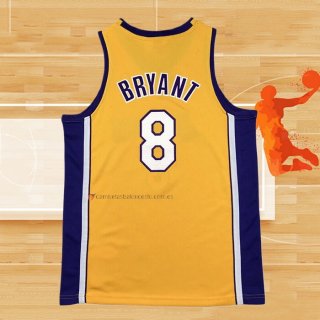 Camiseta Nino Los Angeles Lakers Kobe Bryant NO 8 Mitchell & Ness 1999-00 Amarillo