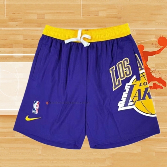 Pantalone Los Angeles Lakers Big Logo Just Don Violeta