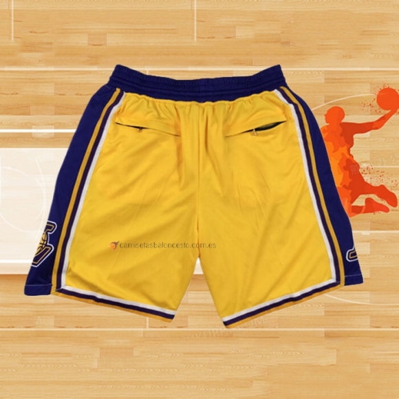 Pantalone Los Angeles Lakers Just Don Amarillo2