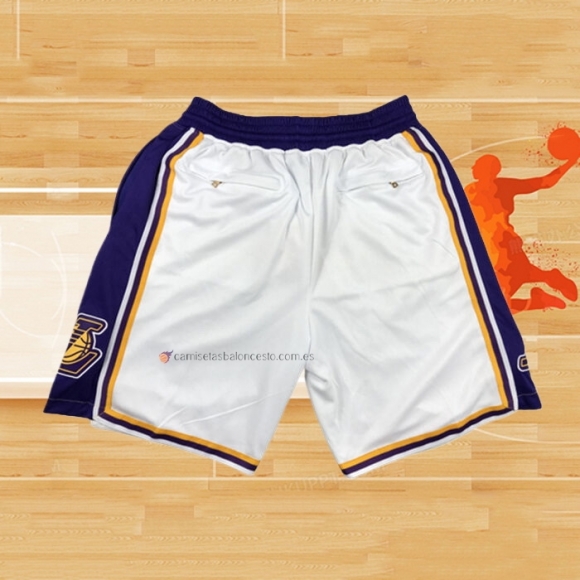 Pantalone Los Angeles Lakers Just Don Blanco