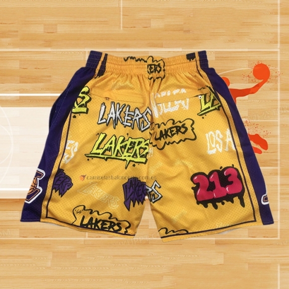 Pantalone Los Angeles Lakers Slap Sticker Just Don Amarillo