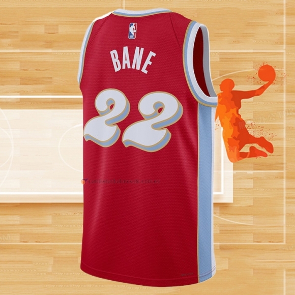 Camiseta Memphis Grizzlies Desmond Bane NO 22 Ciudad 2024-25 Rojo