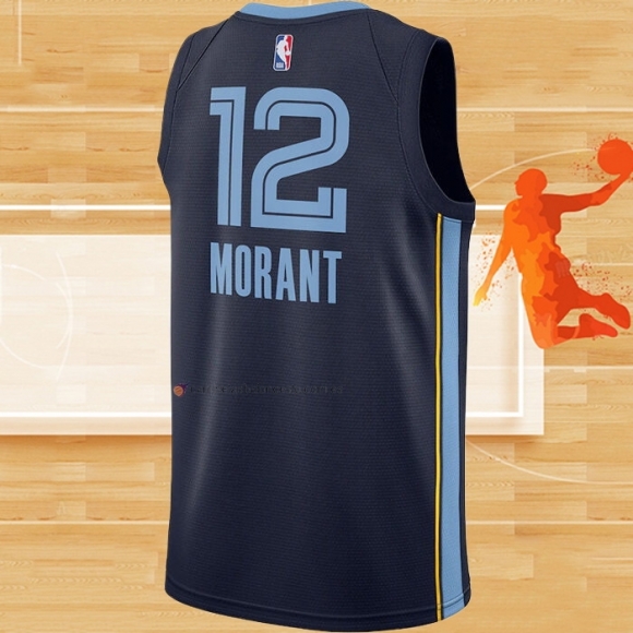 Camiseta Memphis Grizzlies Ja Morant NO 12 Icon Azul