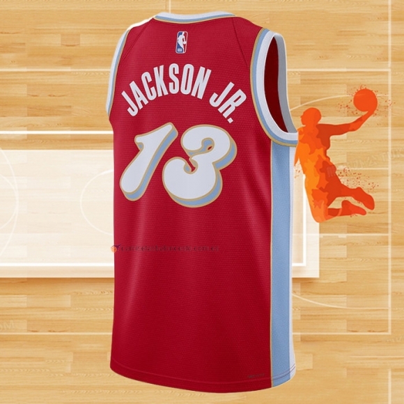 Camiseta Memphis Grizzlies Jaren Jackson Jr. NO 13 Ciudad 2024-25 Rojo