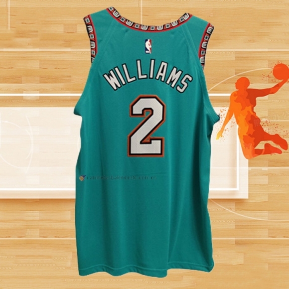 Camiseta Memphis Grizzlies Jason Williams NO 2 Classic Autentico Verde