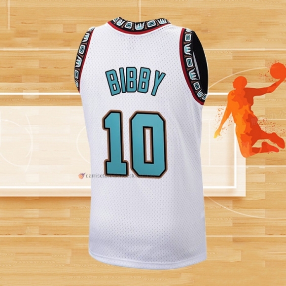 Camiseta Memphis Grizzlies Mike Bibby NO 10 Historic Retro Blanco