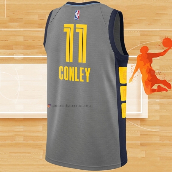 Camiseta Memphis Grizzlies Mike Conley NO 11 Ciudad Gris