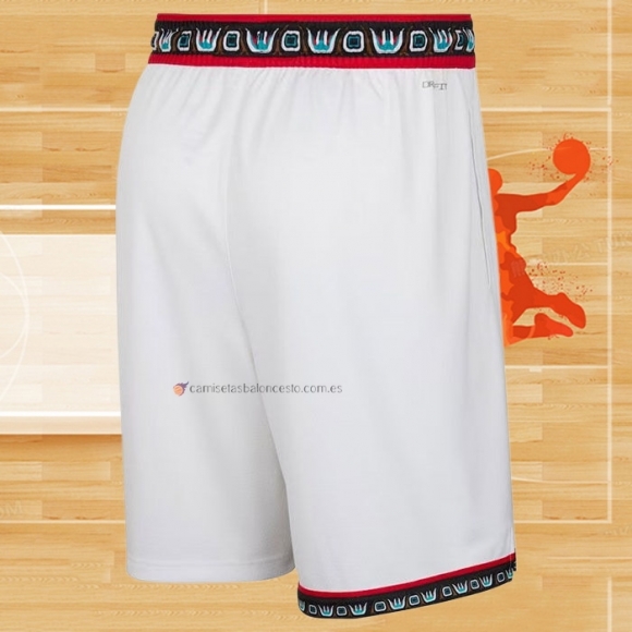 Pantalone Memphis Grizzlies Classic 2024-25 Blanco