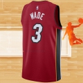 Camiseta Miami Heat Dwyane Wade NO 3 Statement Rojo