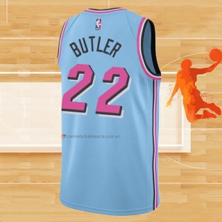 Camiseta Miami Heat Jimmy Butler NO 22 Ciudad Azul