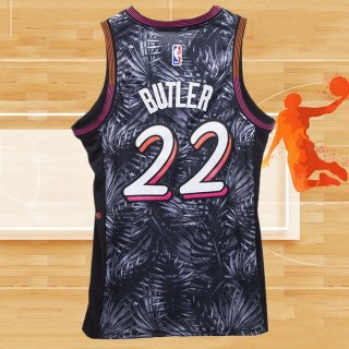 Camiseta Miami Heat Jimmy Butler NO 22 Fashion Royalty Negro