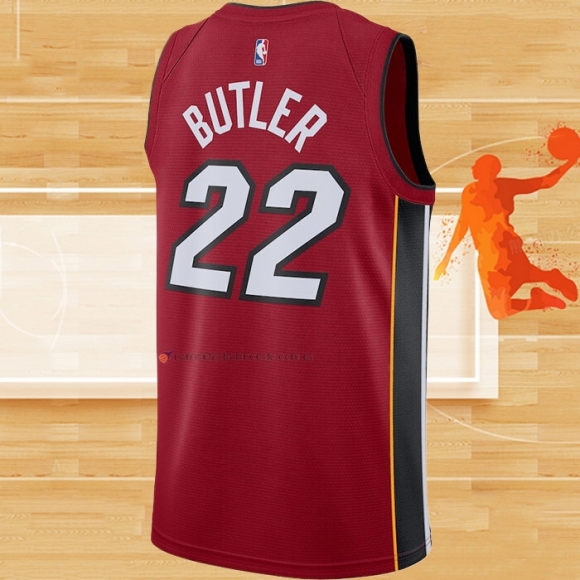 Camiseta Miami Heat Jimmy Butler NO 22 Statement Rojo