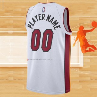 Camiseta Miami Heat Personalizada Association 2020-21 Blanco