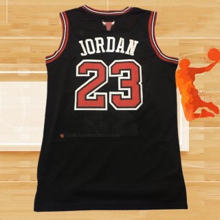 Camiseta Chicago Bulls Michael Jordan NO 23 Retro Negro3