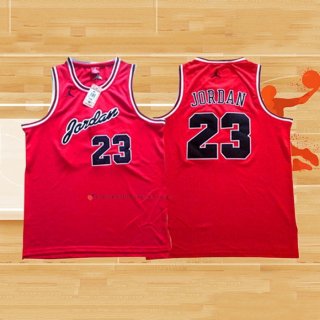 Camiseta Michael Jordan NO 23 Rojo Negro