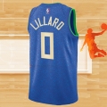 Camiseta Milwaukee Bucks Damian Lillard NO 0 Ciudad 2023-24 Azul