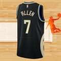 Camiseta Milwaukee Bucks Grayson Allen NO 7 Statement 2022-23 Negro