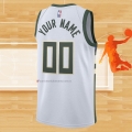 Camiseta Milwaukee Bucks Personalizada Association 2020-21 Blanco