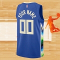 Camiseta Milwaukee Bucks Personalizada Ciudad 2022-23 Azul