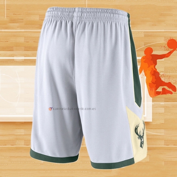 Pantalone Milwaukee Bucks 2019 Blanco