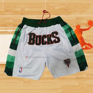 Pantalone Milwaukee Bucks Blanco