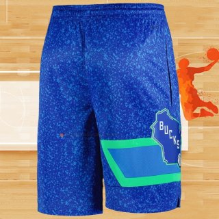 Pantalone Milwaukee Bucks Ciudad 2023-24 Azul