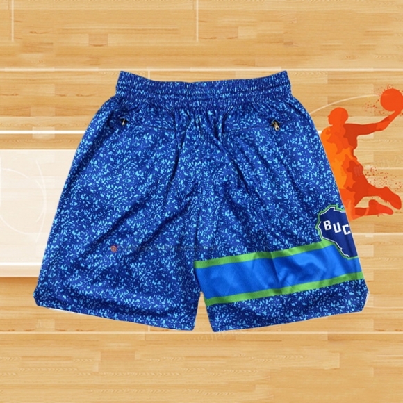 Pantalone Milwaukee Bucks Ciudad Just Don 2023-24 Azul