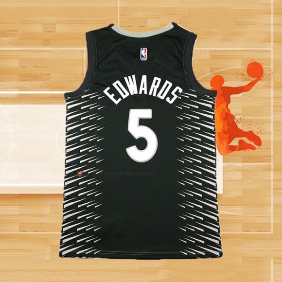 Camiseta Minnesota Timberwolves Anthony Edwards NO 5 Gris