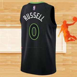 Camiseta Minnesota Timberwolves D'Angelo Russell NO 0 Statement 2022-23 Negro