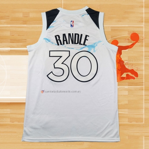 Camiseta Minnesota Timberwolves Julius Randle NO 30 Ciudad 2024-25 Blanco