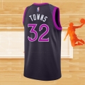 Camiseta Minnesota Timberwolves Karl-Anthony Towns NO 32 Ciudad 2018-19 Violeta