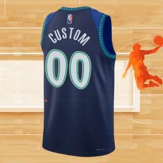 Camiseta Minnesota Timberwolves Personalizada Ciudad 2021-22 Azul