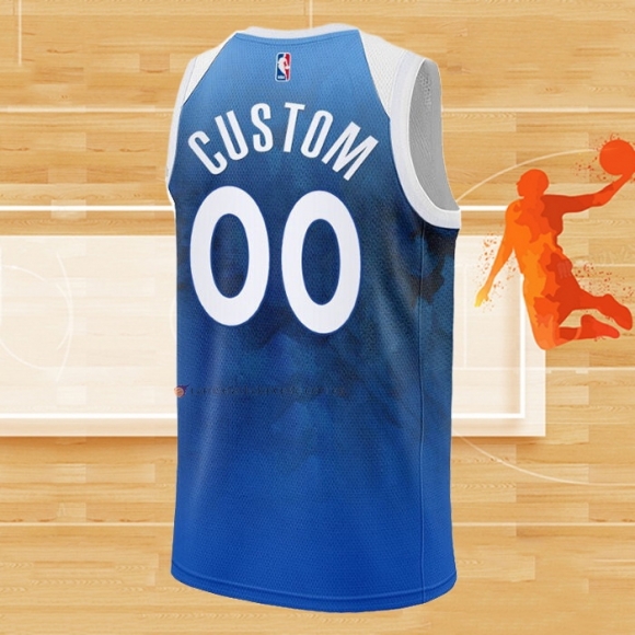 Camiseta Minnesota Timberwolves Personalizada Ciudad 2023-24 Azul