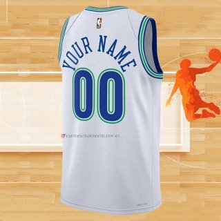 Camiseta Minnesota Timberwolves Personalizada Classic 2023-24 Blanco