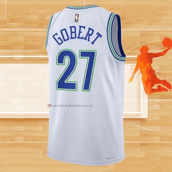 Camiseta Minnesota Timberwolves Rudy Gobert NO 27 Classic 2023-24 Blanco