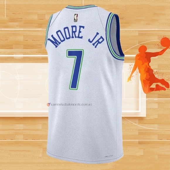 Camiseta Minnesota Timberwolves Wendell Moore JR NO 7 Classic 2023-24 Blanco