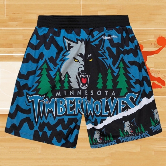 Pantalone Minnesota Timberwolves Mitchell & Ness Azul