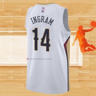 Camiseta New Orleans Pelicans Brandon Ingram NO 14 Association Blanco