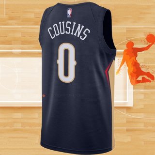 Camiseta New Orleans Pelicans DeMarcus Cousins NO 0 Icon Azul