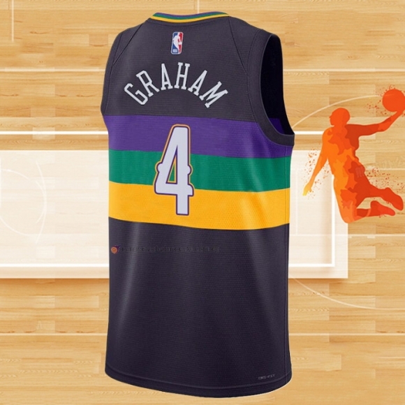 Camiseta New Orleans Pelicans Devonte Graham NO 4 Ciudad 2022-23 Violeta