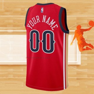 Camiseta New Orleans Pelicans Personalizada Statement 2023-24 Rojo