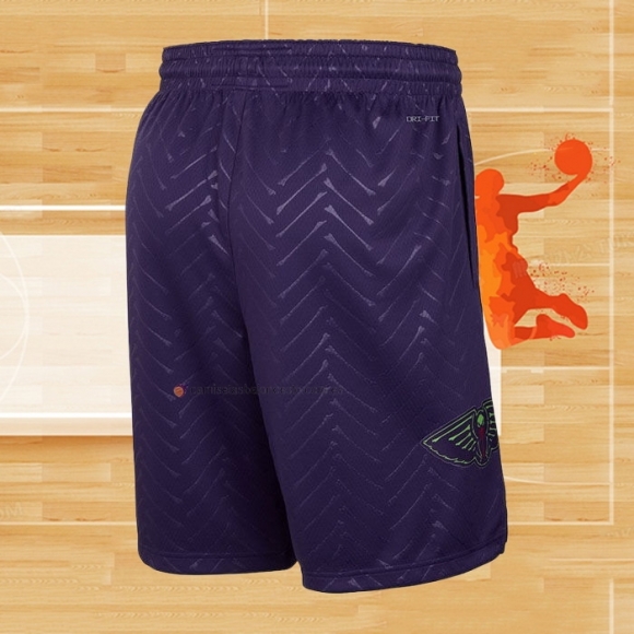 Pantalone New Orleans Pelicans Ciudad 2024-25 Violeta