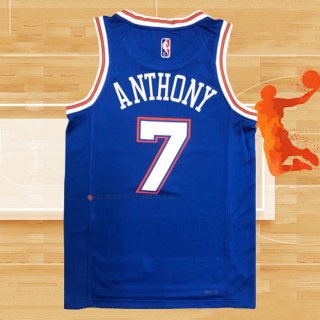 Camiseta New York Knicks Carmelo Anthony NO 7 Statement 2020-21 Azul