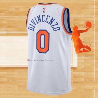 Camiseta New York Knicks Donte Divincenzo NO 0 Association Blanco